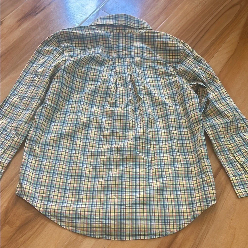 Ralph Lauren Blue Label Blue and Yellow Button Down Shirt